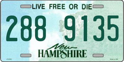 NH license plate 2889135