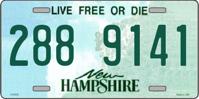 NH license plate 2889141