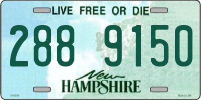 NH license plate 2889150