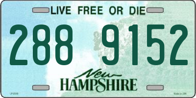 NH license plate 2889152