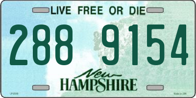 NH license plate 2889154
