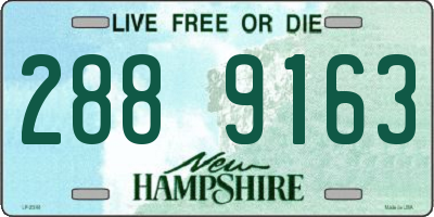 NH license plate 2889163