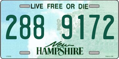NH license plate 2889172