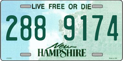 NH license plate 2889174