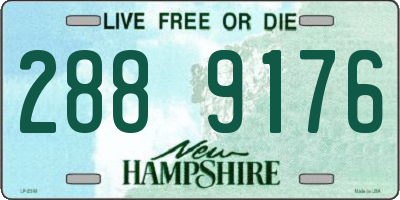 NH license plate 2889176