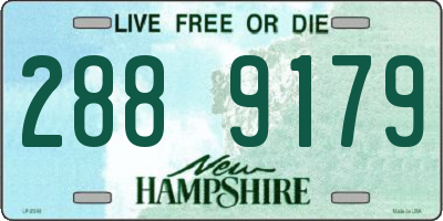 NH license plate 2889179