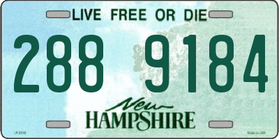NH license plate 2889184