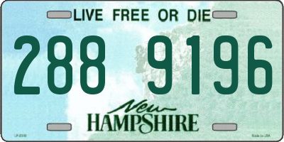 NH license plate 2889196
