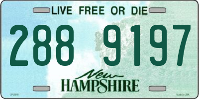 NH license plate 2889197