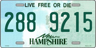 NH license plate 2889215