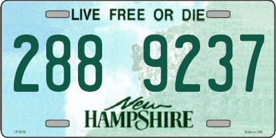 NH license plate 2889237