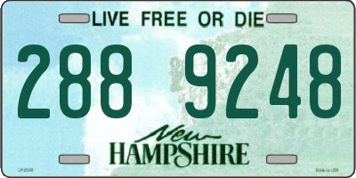 NH license plate 2889248
