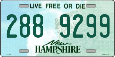 NH license plate 2889299