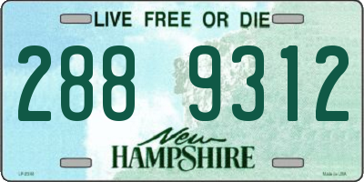 NH license plate 2889312