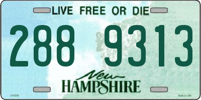 NH license plate 2889313