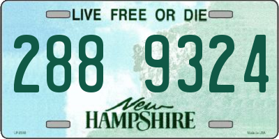 NH license plate 2889324