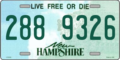 NH license plate 2889326