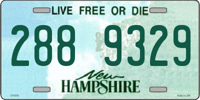 NH license plate 2889329