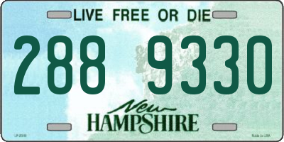 NH license plate 2889330