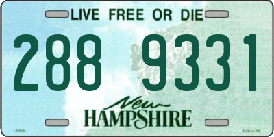 NH license plate 2889331
