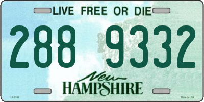NH license plate 2889332