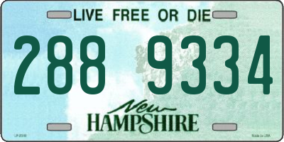 NH license plate 2889334
