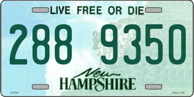 NH license plate 2889350