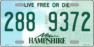 NH license plate 2889372