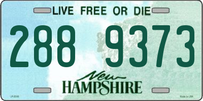 NH license plate 2889373
