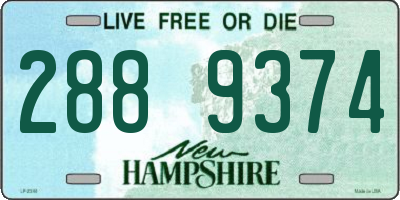 NH license plate 2889374