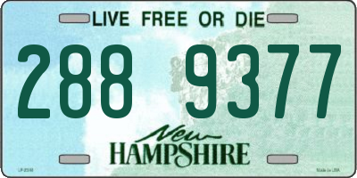 NH license plate 2889377