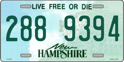NH license plate 2889394