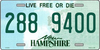 NH license plate 2889400