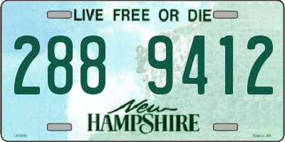 NH license plate 2889412