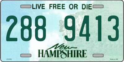 NH license plate 2889413