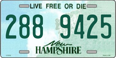 NH license plate 2889425