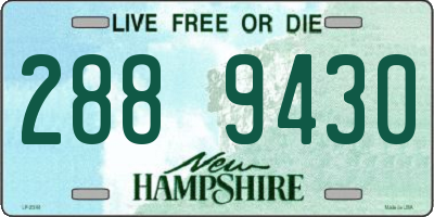 NH license plate 2889430