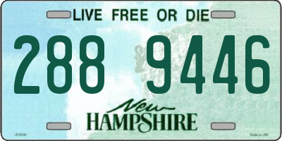 NH license plate 2889446