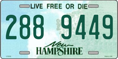 NH license plate 2889449
