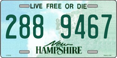 NH license plate 2889467