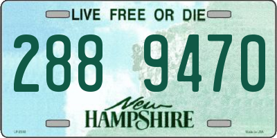 NH license plate 2889470