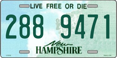 NH license plate 2889471