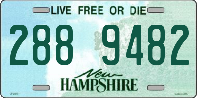 NH license plate 2889482