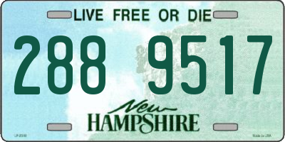NH license plate 2889517