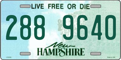 NH license plate 2889640