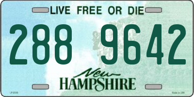 NH license plate 2889642