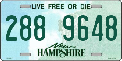 NH license plate 2889648