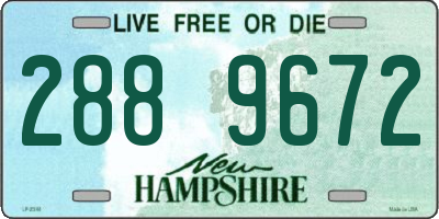 NH license plate 2889672