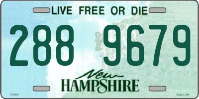 NH license plate 2889679