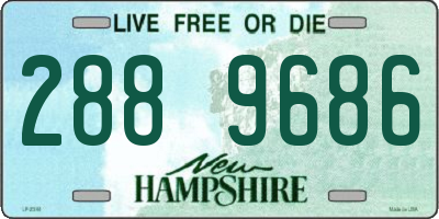 NH license plate 2889686